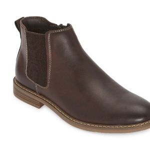 J. Ferrar Mens Leonard Chelsea Block Heel Boots